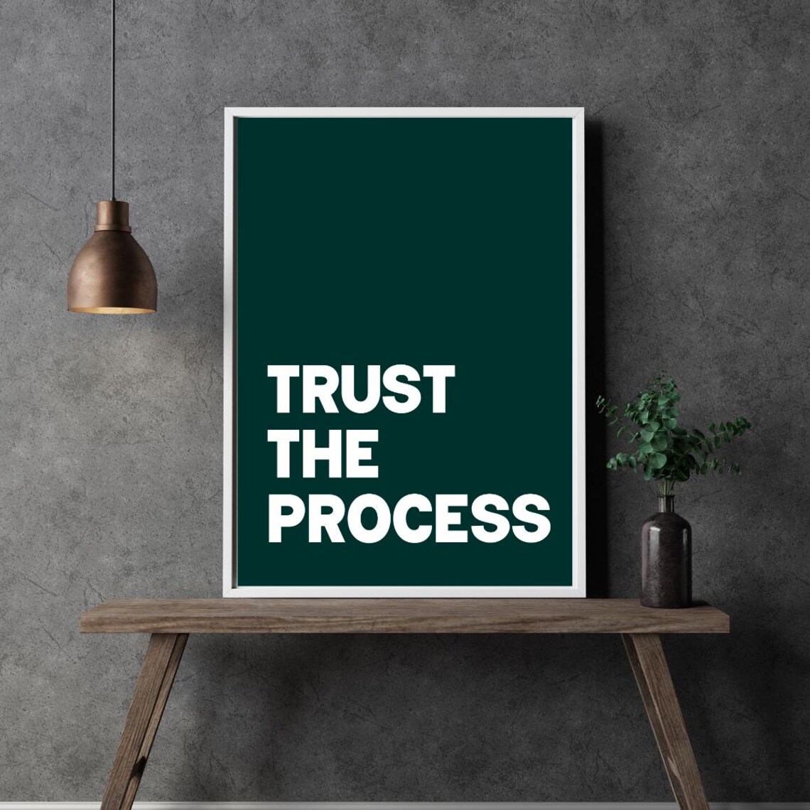 Trust The Process Quote, Motivational Art Print - Image 5