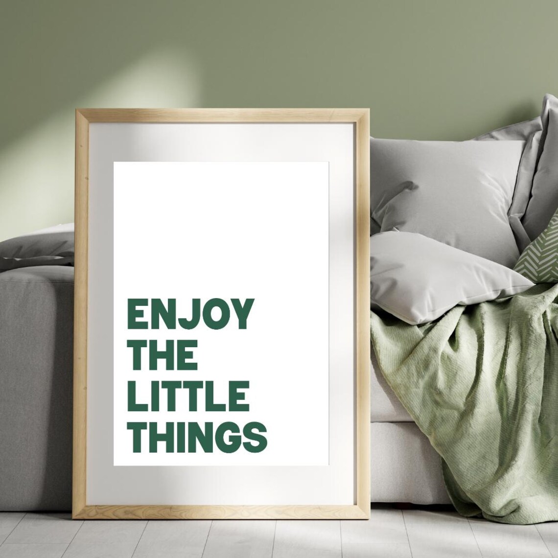 Enjoy The Little Things Motivational Quote Art Print - Image 3