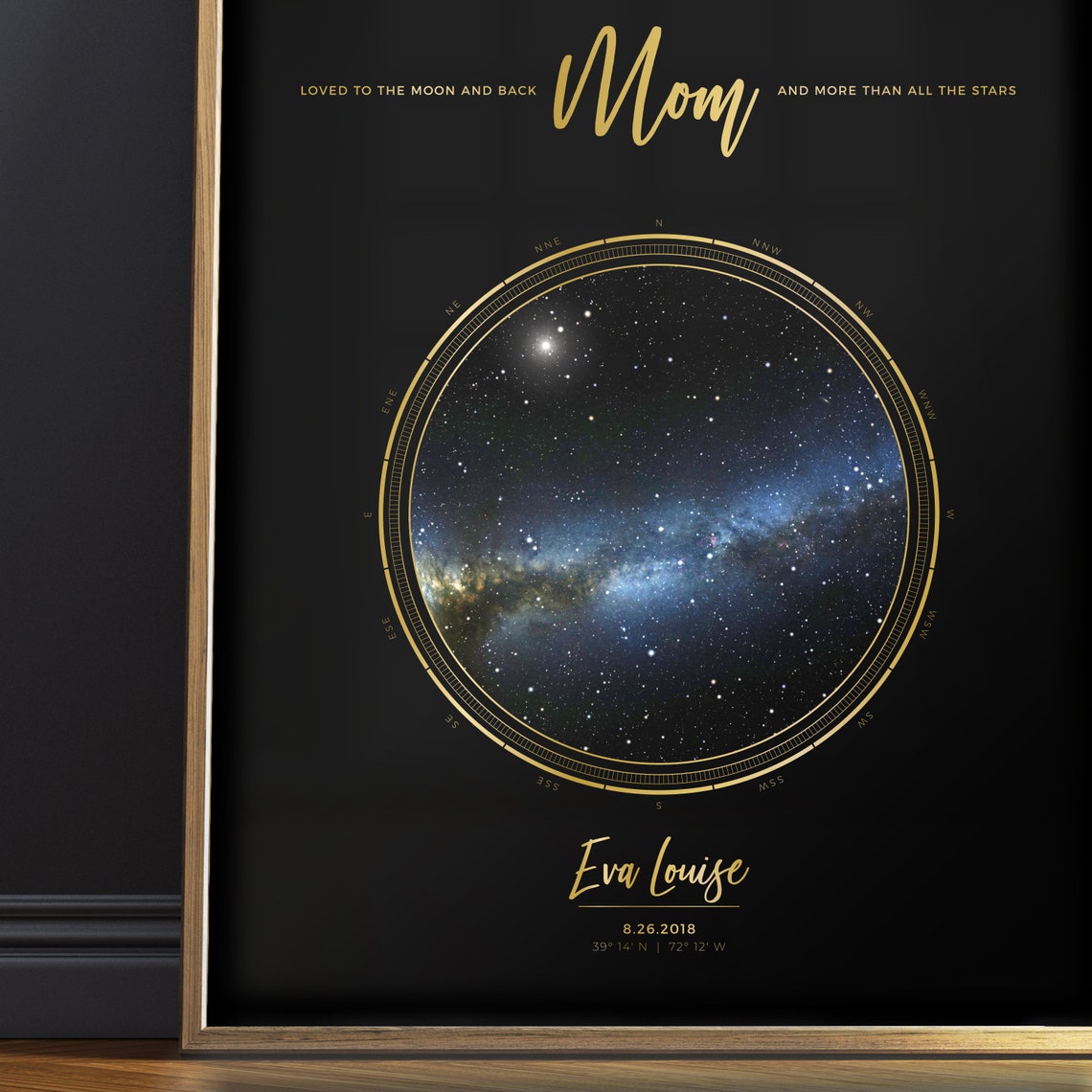 Personalized Star Map Gift, Custom Star Chart Art Print - Image 4