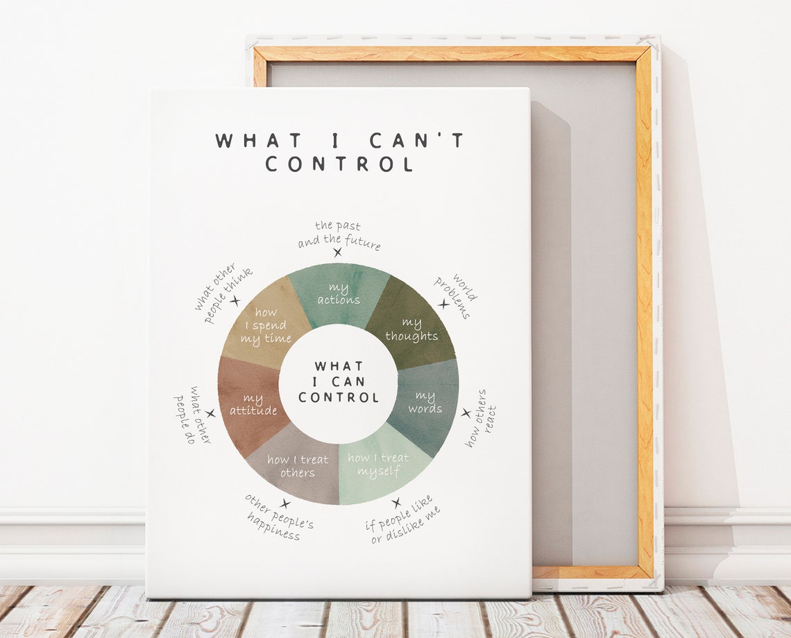 Things I Can Control Coping Skills Poster Therapist Office Decor Growth Mindset School Counselling Cbt Mental Health - Image 4