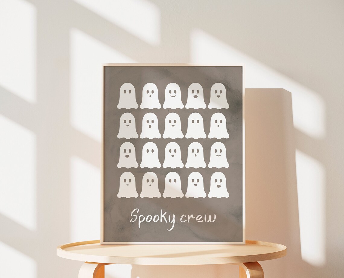 Little Ghost Halloween Nursery Print, Boo Poster - Image 2