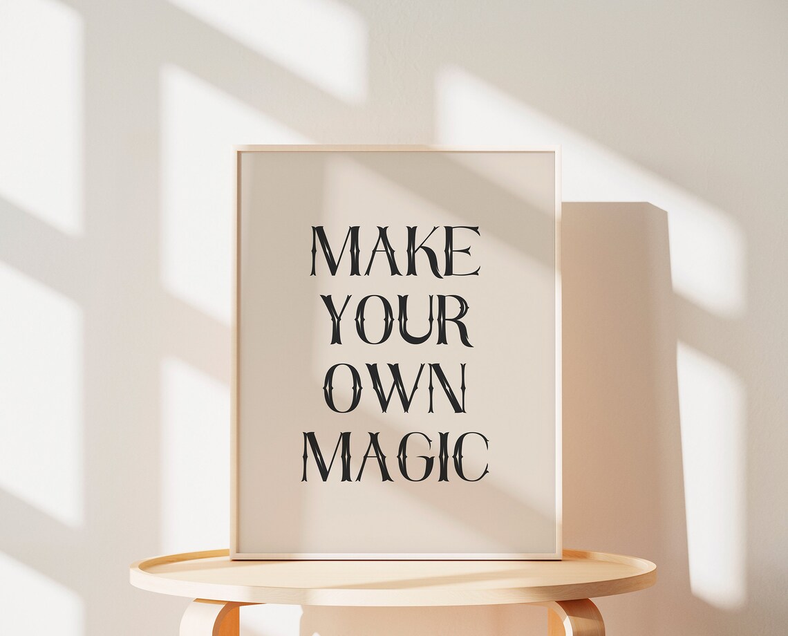 Halloween Make Your Own Magic Poster, Fall Decor - Image 3