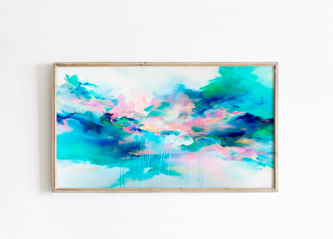 Abstract Frame Tv Art Art For Frame Tv Bright Abstract Oil Painting Bold Abstract Art 308