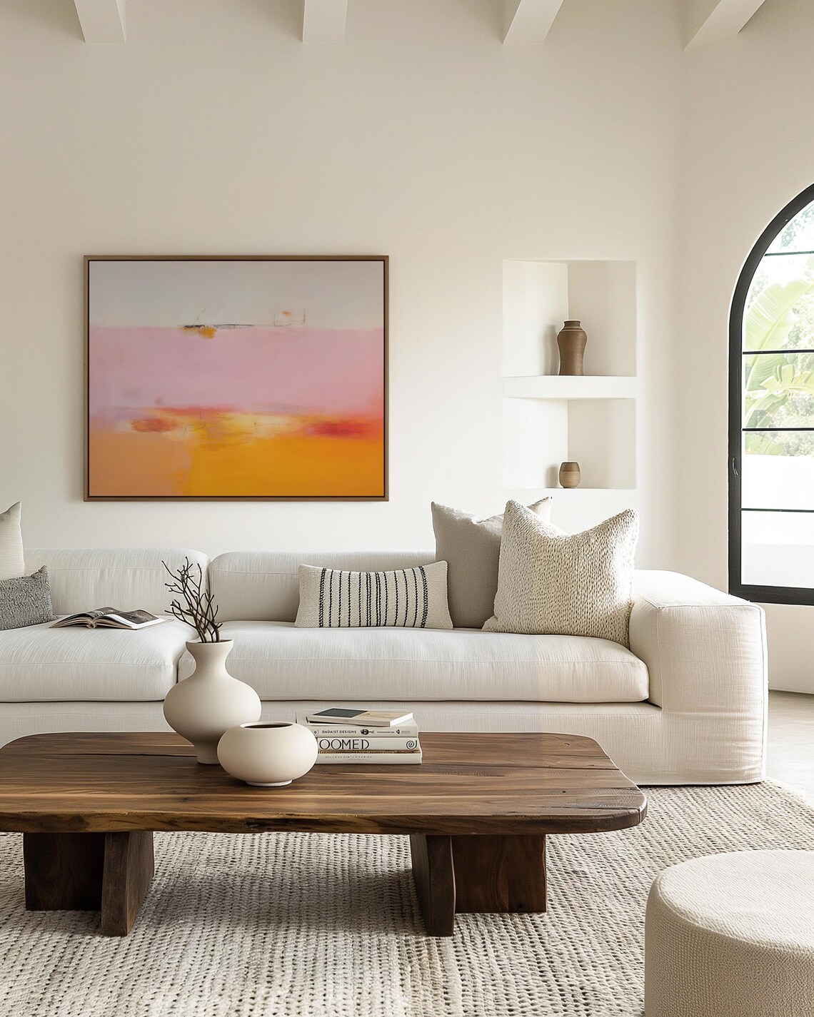 Art Bright And Colorful Abstract Wall Art Instant For Living Rooms And Unique Interiors Orange Pink 068 - Image 2