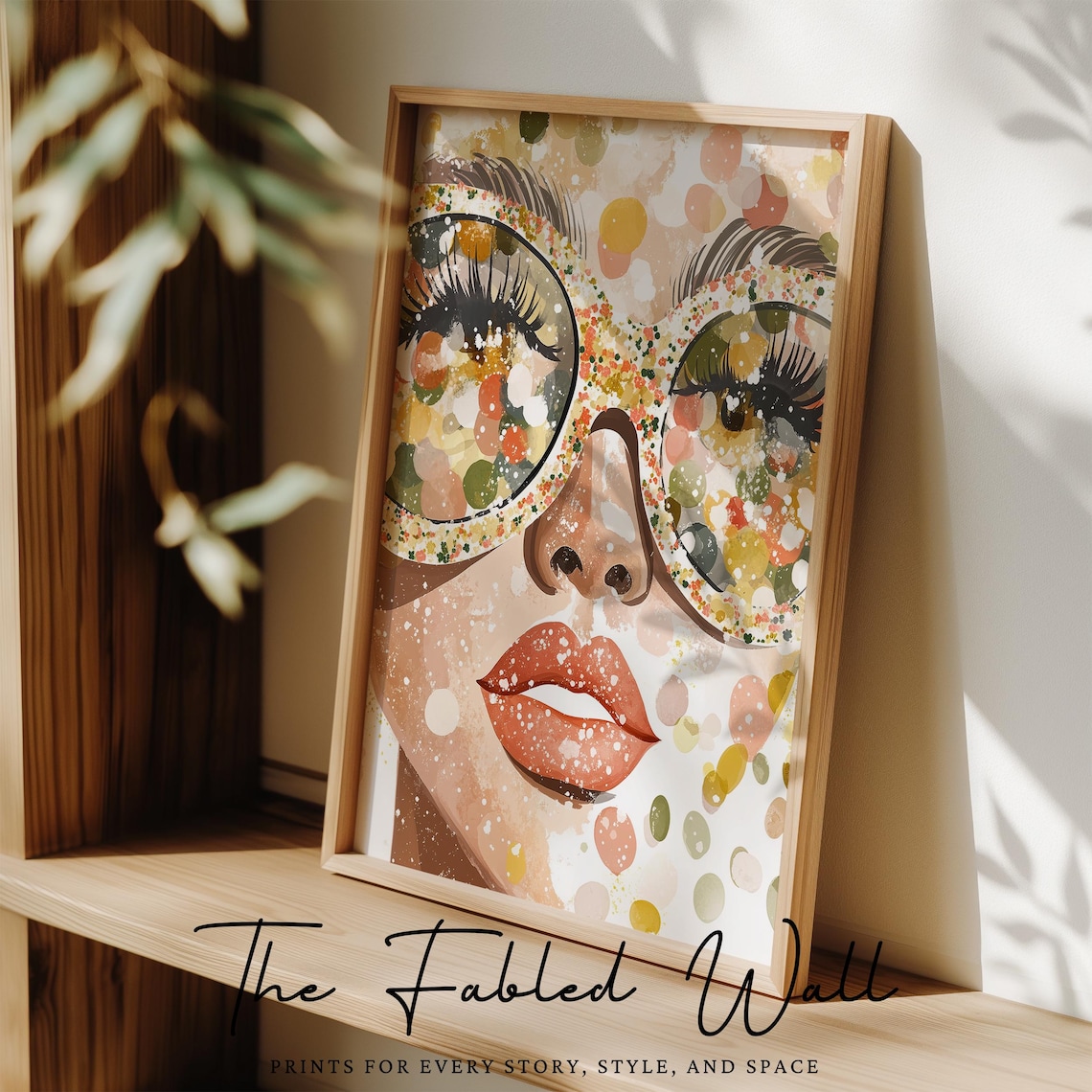 Speckled Stardust Abstract Glamour Face, Pop Art - Image 4
