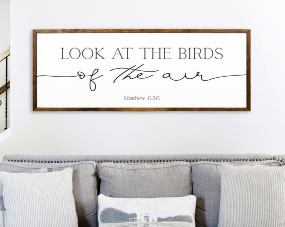 Matthew 6:26 Birds of the Air Scripture Art Print