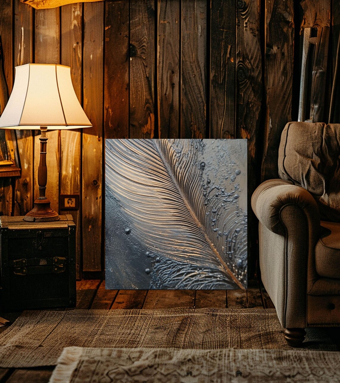 Boho Mystical Feather Wall Art, Bohemian Decor - Image 2