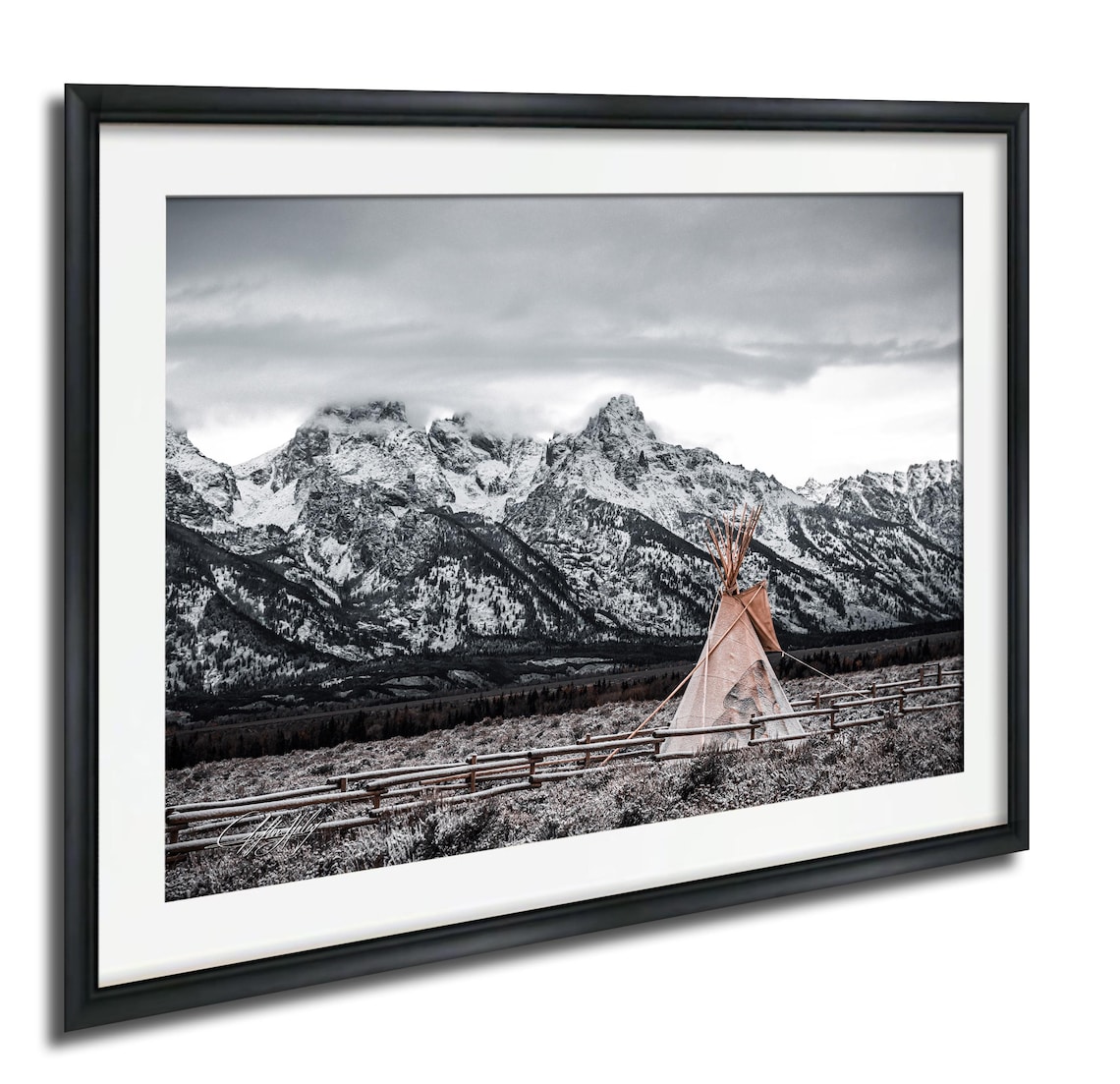 Grand Teton Teepee Scenic Rocky Mountains Art Print