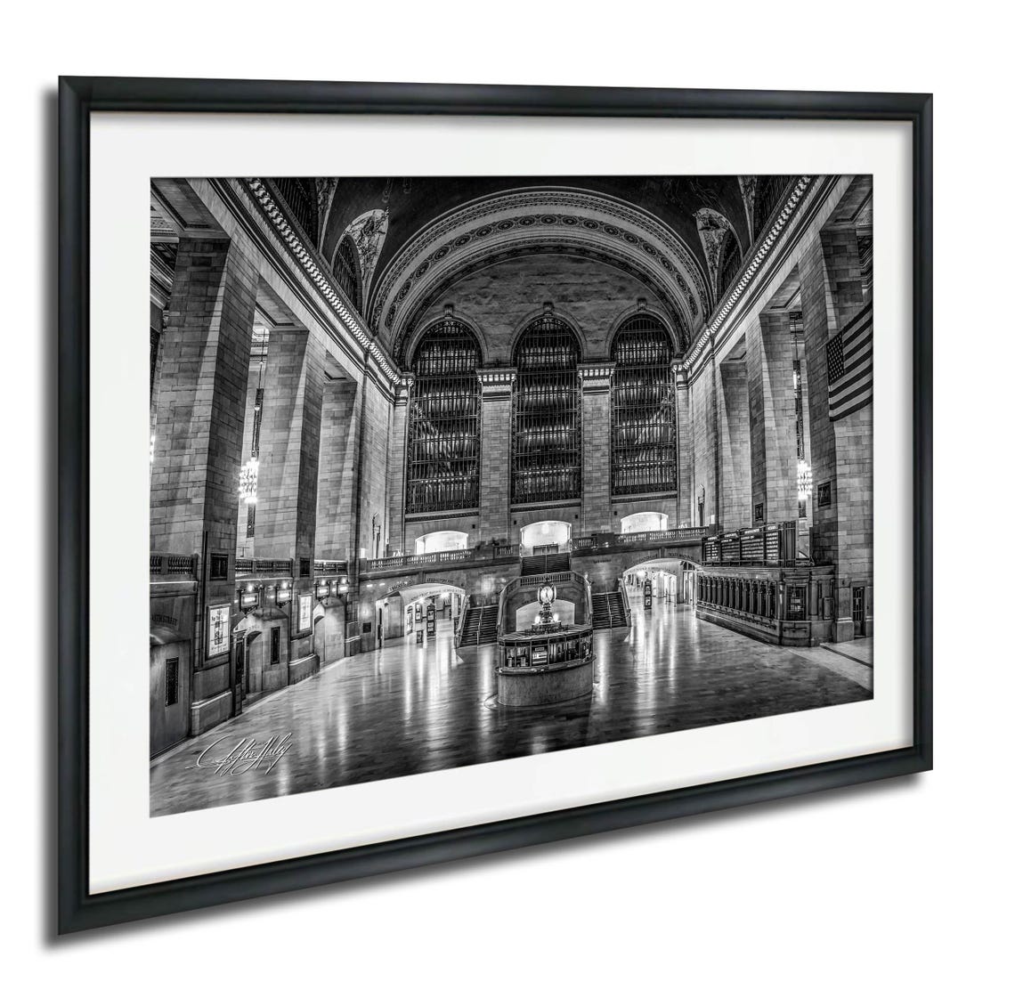 Grand Central Terminal New York City Black White Photo Art Print