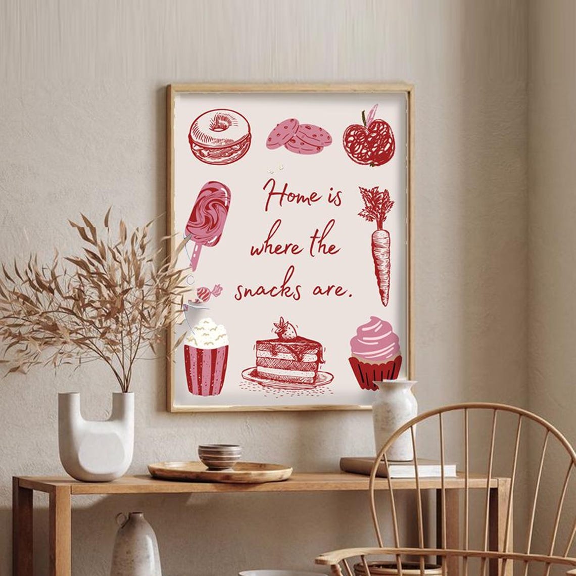 Home Is Where The Snacks Are, Funny Kitchen Quote - Image 4