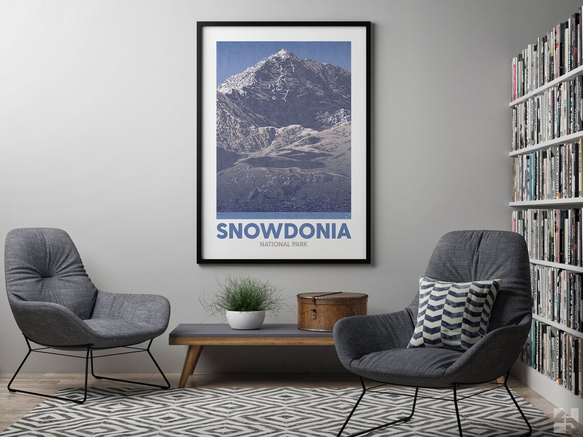 Snowdonia National Park Travel Poster, Wales Landscape - Image 2