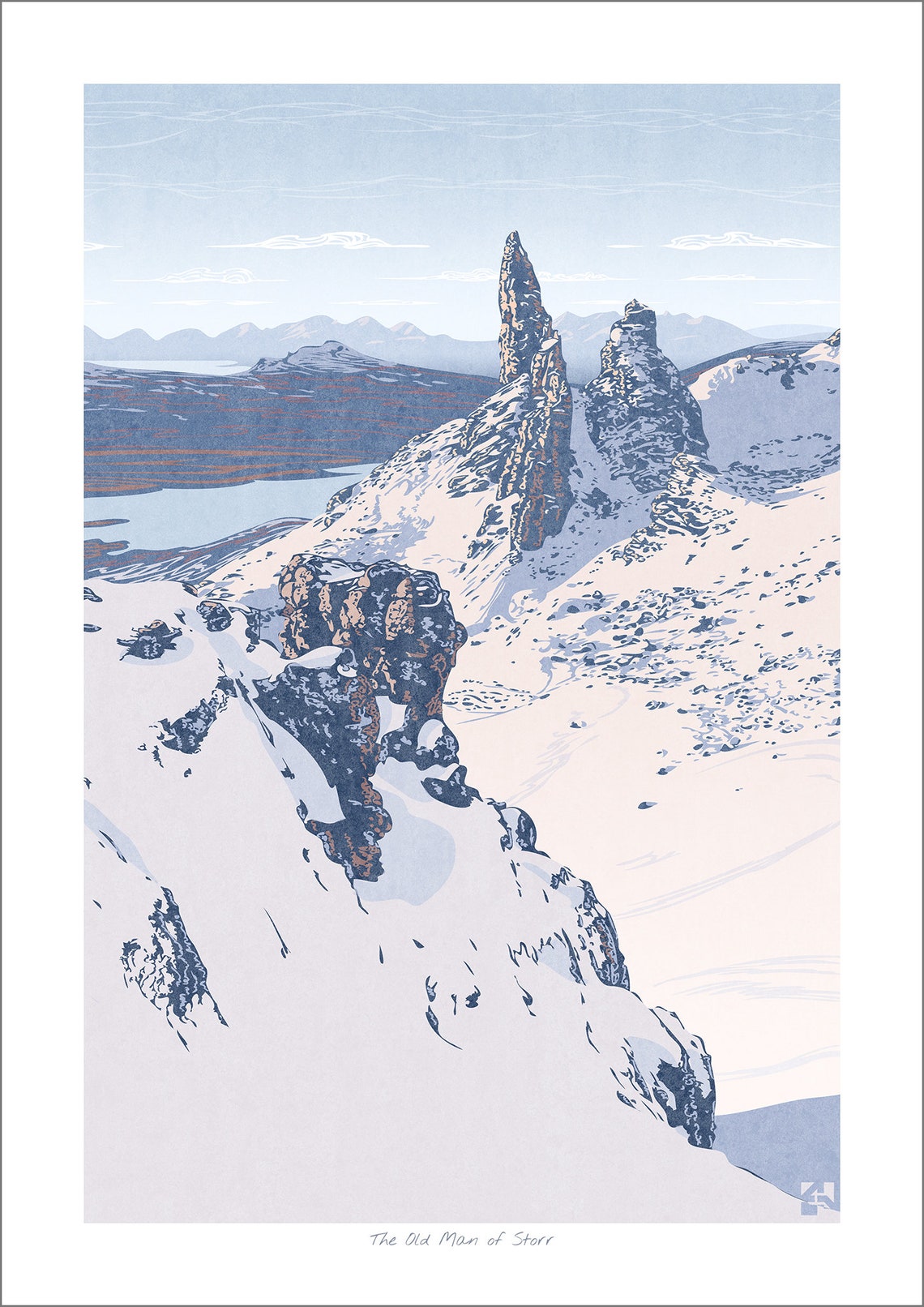 The Old Man Of Storr Isle Of Skye Scotland Landscape Art Print Scotland Travel Poster Scottish Mountain Art Wall Art Unframed - Image 3