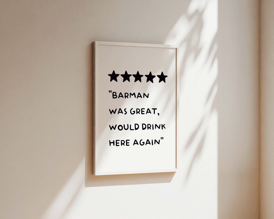 Barman Was Great 5 Star Kitchen Review Quote - Image 2