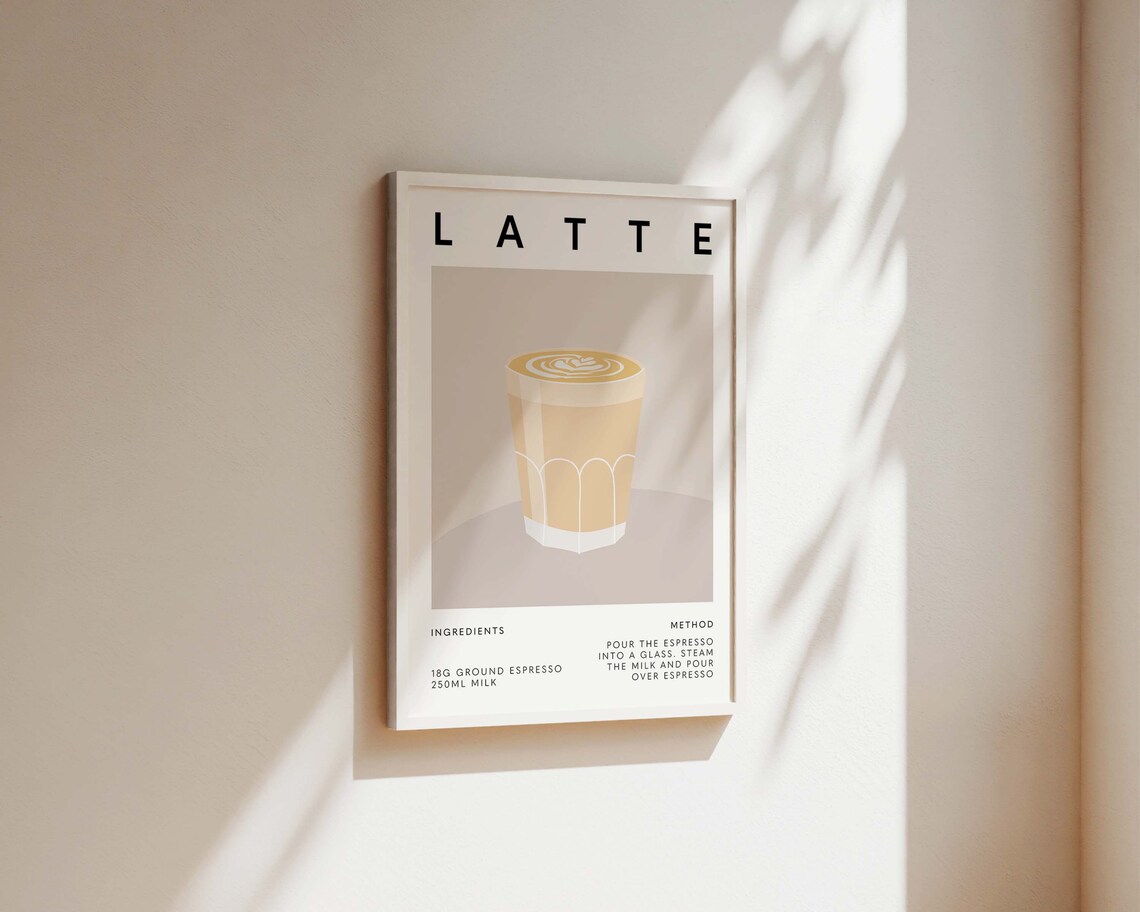 Coffee Print, Kitchen Wall Art Poster - Image 2
