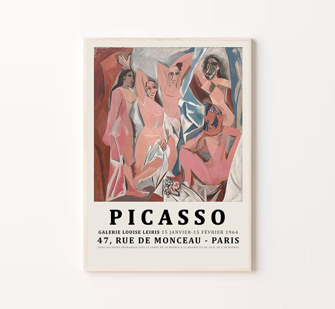 Pablo Picasso Galerie Louise Leiris 1964 Paris Exhibition Poster