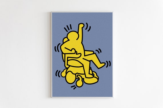 Keith Haring Dancer Exhibition Print Keith Haring Dancer Exhibition Poster Exhibition Poster Art Print Keith Haring Poster Haring Art