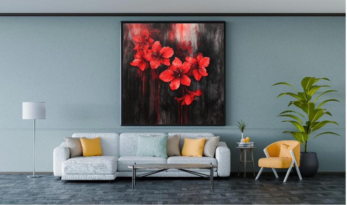 Red Flower Art Print