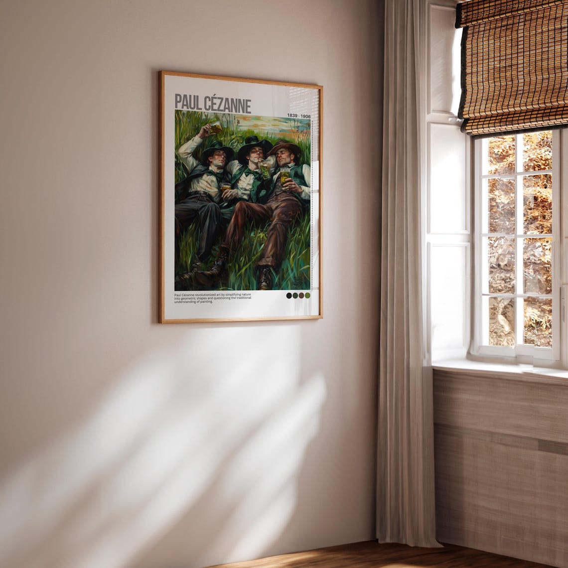 Paul Cezanne Friends Drinking Meadow Classic Painting Poster - Image 7