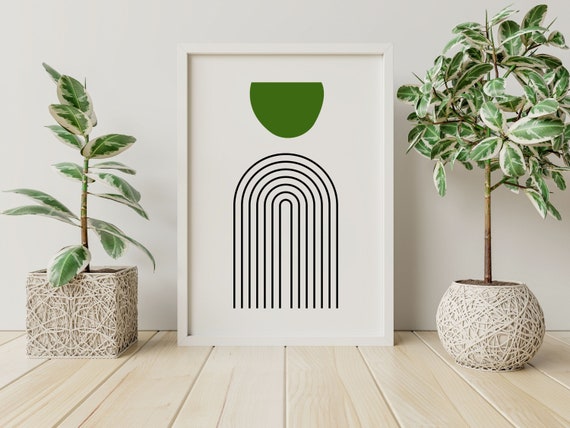 Printable Wall Art Prints Boho Wall Art Rainbow Wall Art Mid Century Modern Minimalist Wall Art Modern
