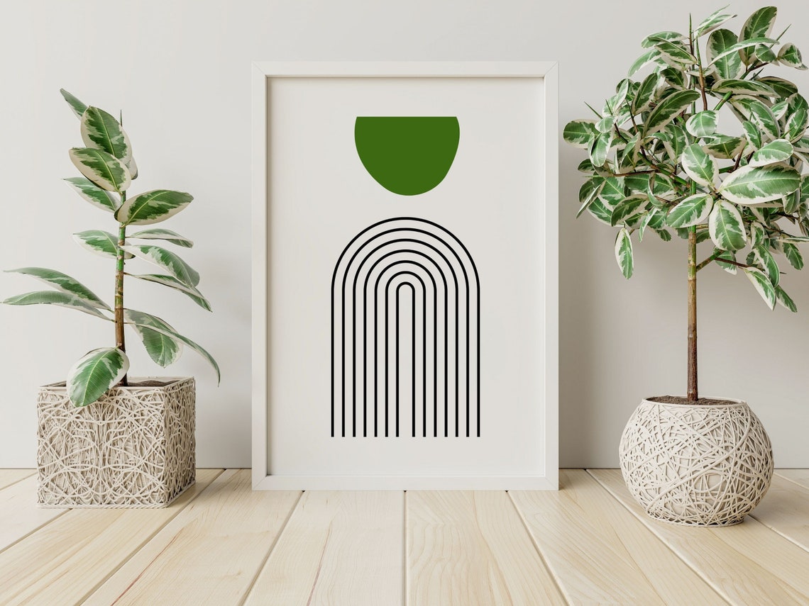 Printable Wall Art Prints Boho Wall Art Rainbow Wall Art Mid Century Modern Minimalist Wall Art Modern