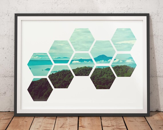 Minimalist Print Beehive Scandinavian Poster Abstract Art Geometric Poster Modern Art Scandinavian Prints Nordic Wall Art