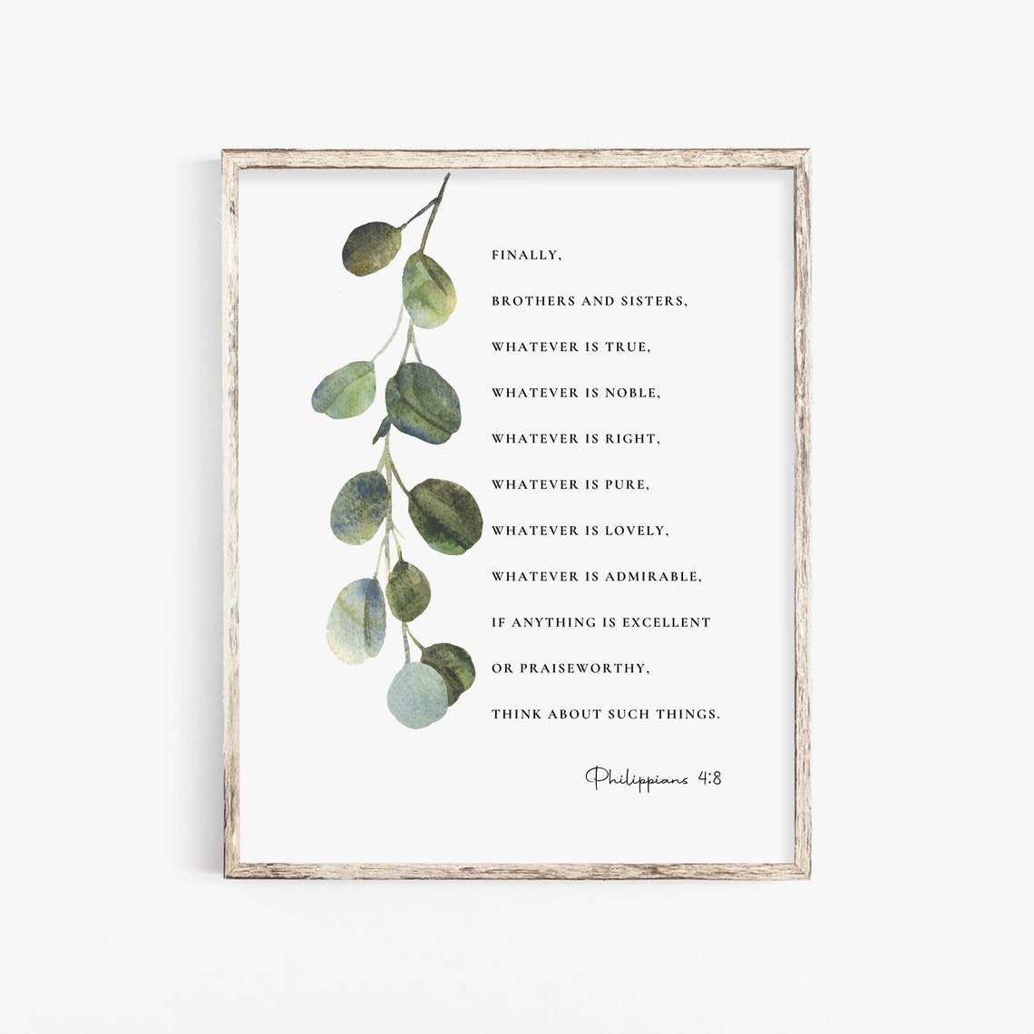 Philippians 4:8 - Botanical Scripture