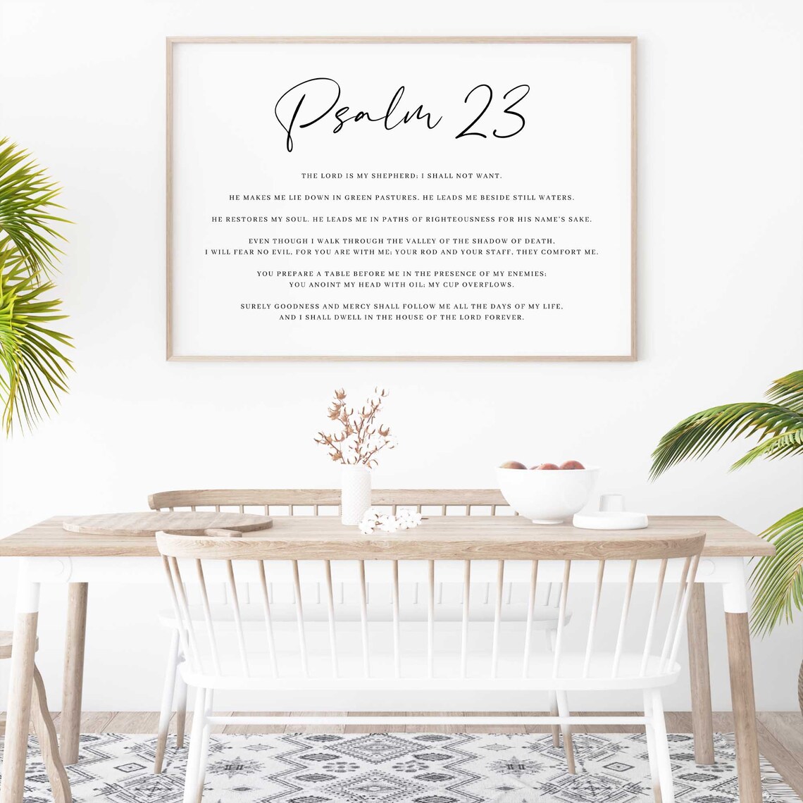 Psalm 23 The Lord Is My Shepherd Art Print - Image 2