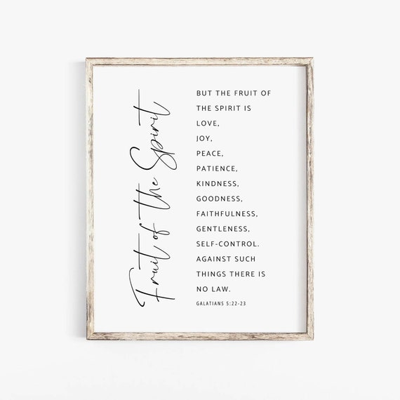 Fruit Of The Spirit Galatians 5:22 Art Print