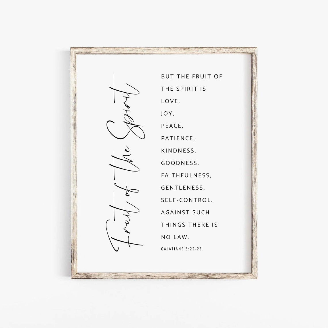 Fruit Of The Spirit Galatians 5:22 Art Print