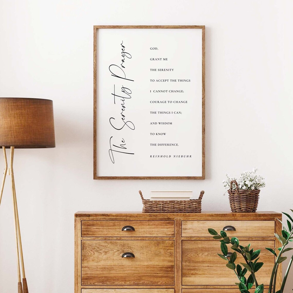 The Serenity Prayer God Grant Me Acceptance Courage Wall Poster - Image 2