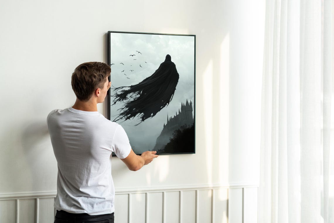 Dementor Halloween Vintage Art Print - Image 5