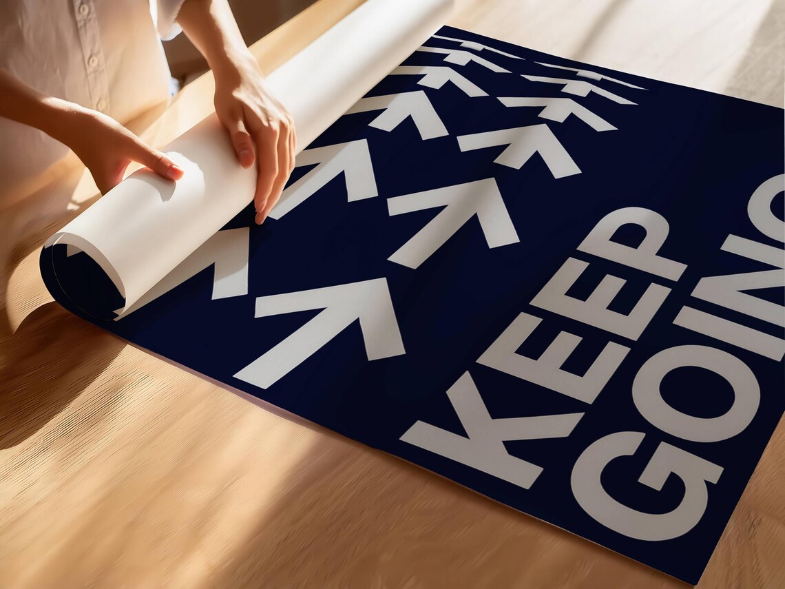 Keep Going Poster, Minimalist Motivation Decor - Image 2