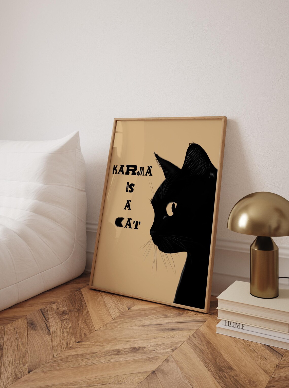 Karma Is A Cat, Preppy Cat Illustration - Image 3