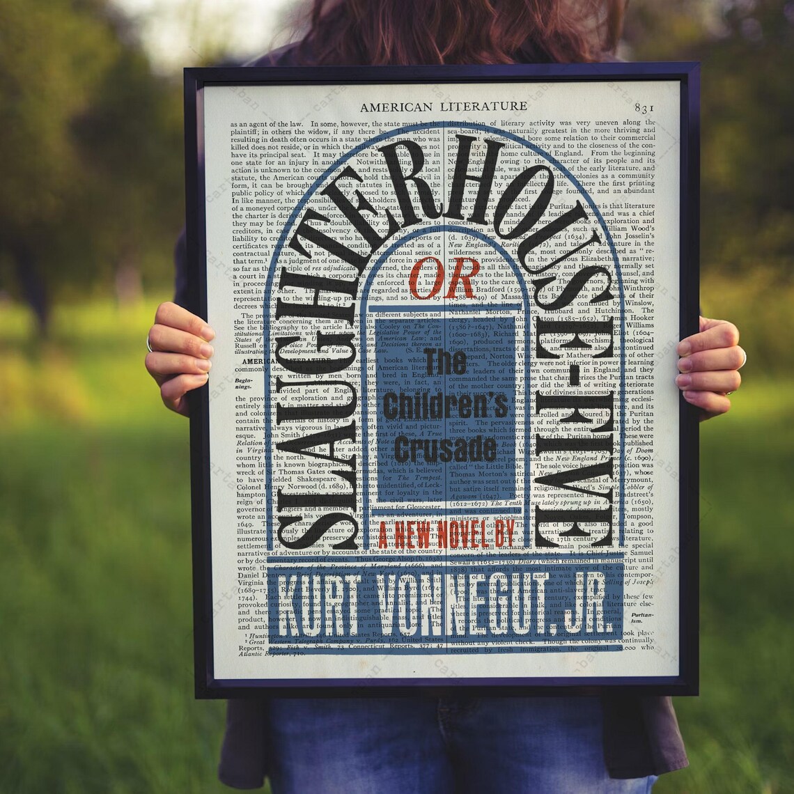 Kurt Vonnegut Slaughterhouse Five Novel Vintage Book Page Art Print Poster - Image 3