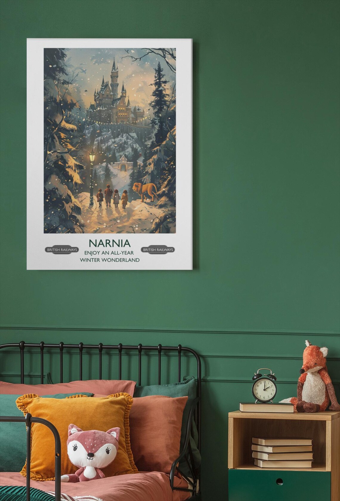 The Chronicles Of Narnia The Lion The Witch And The Wardrobe Literary Travel Poster Classic Childrens Literature - Image 2