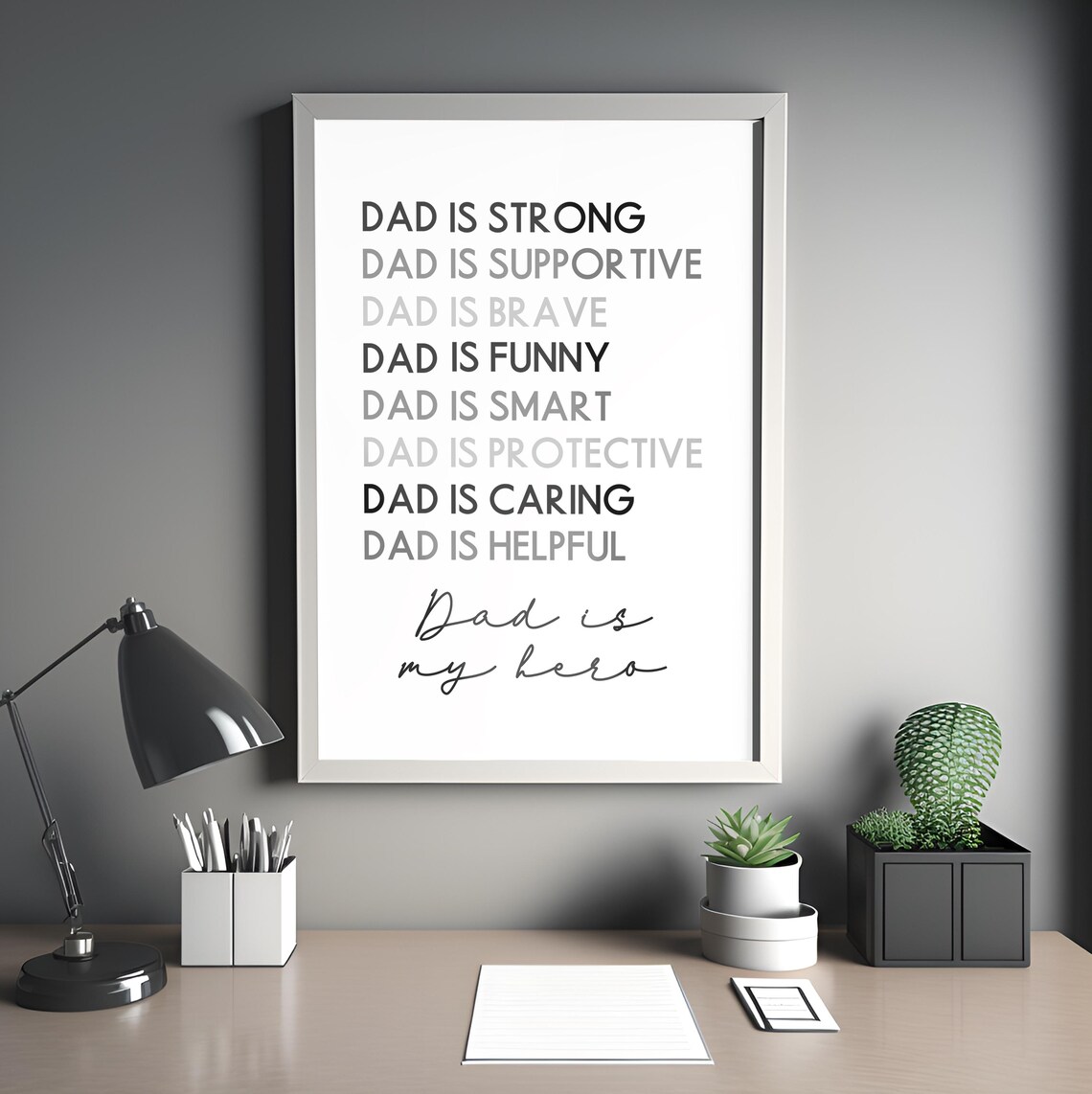 Father's Day Art Gift for Dad, Wall Art Print - Image 2