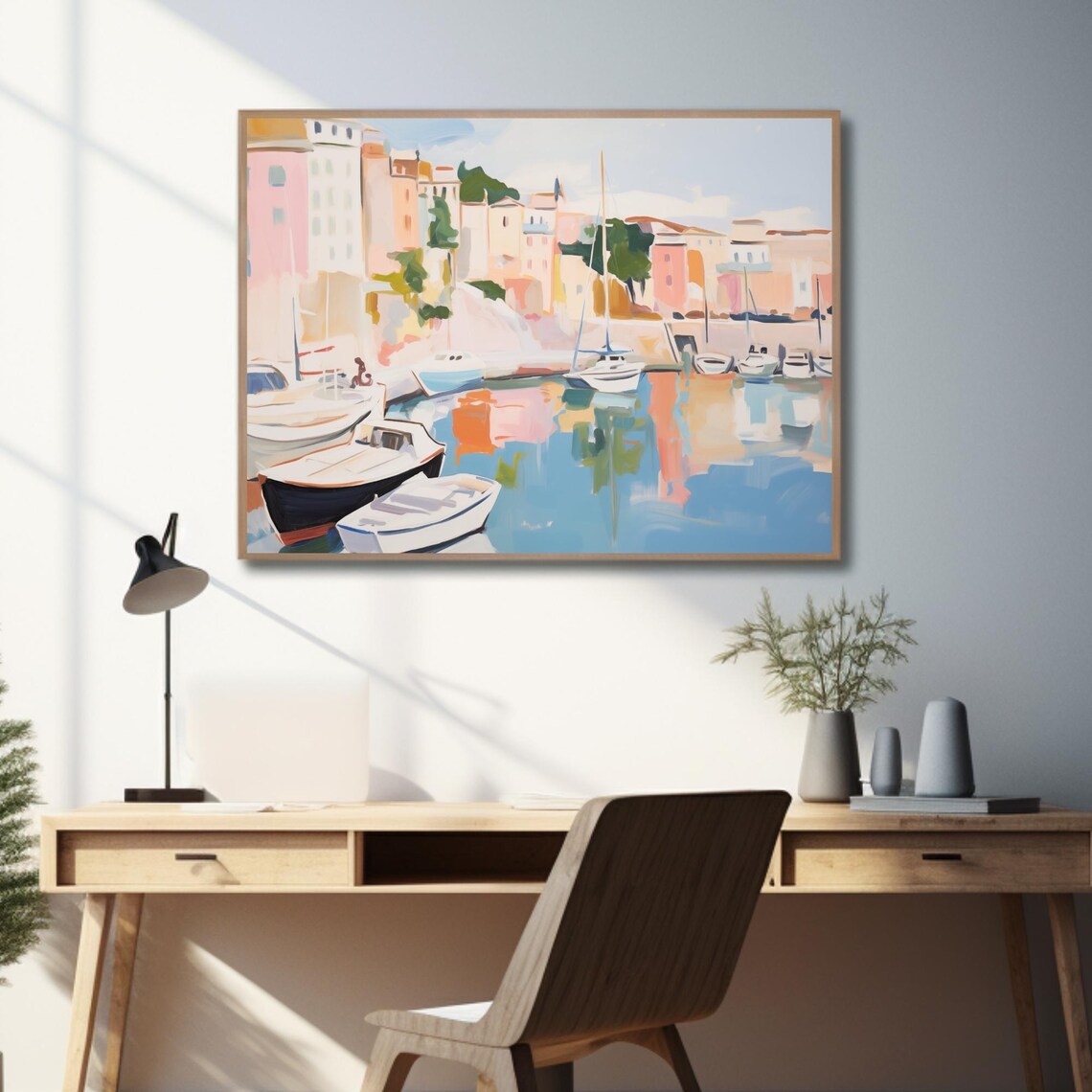 St Tropez Harbor, French Riviera Travel Poster - Image 2