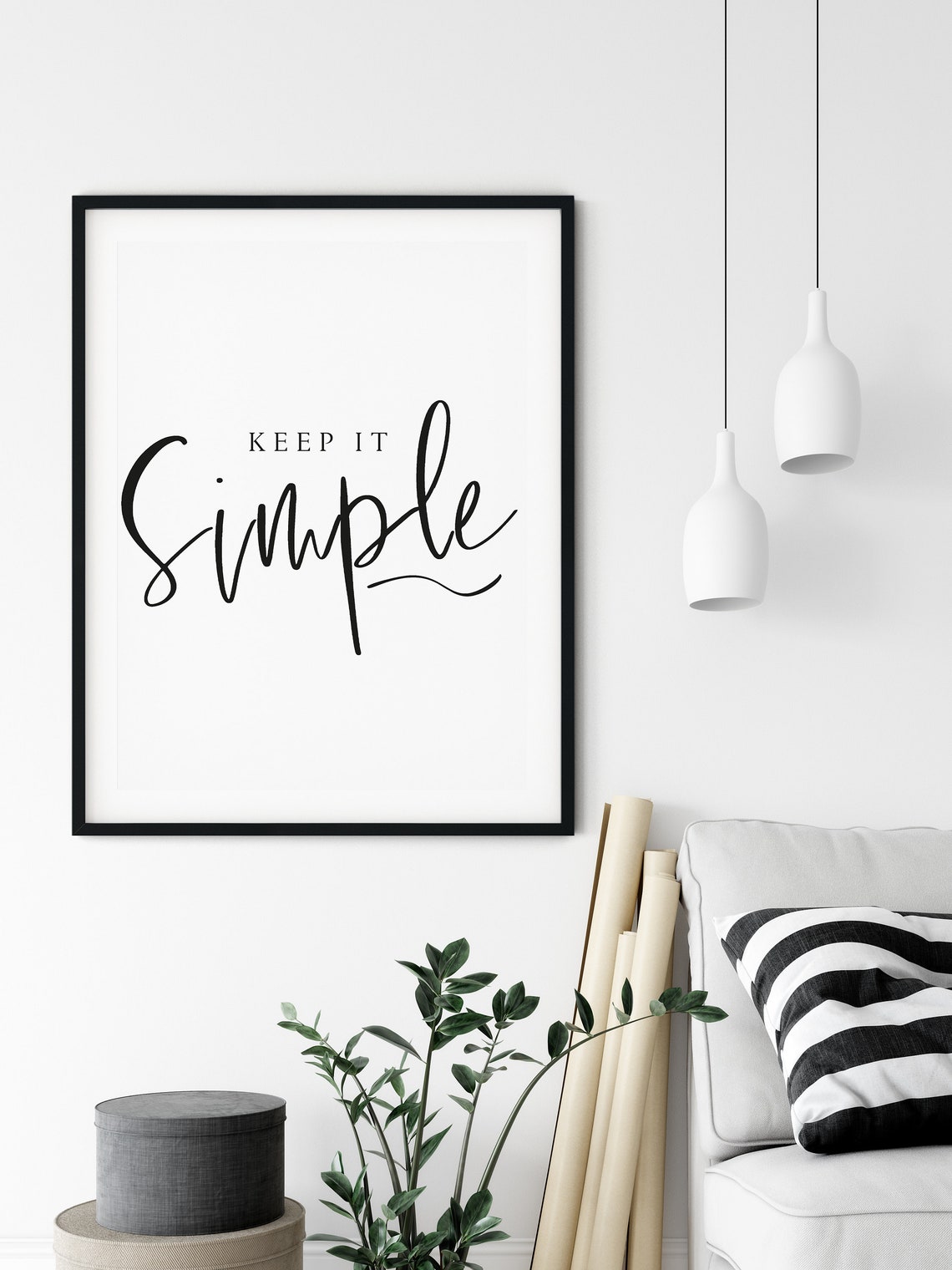 Keep It Simple Inspirational Poster - Image 3