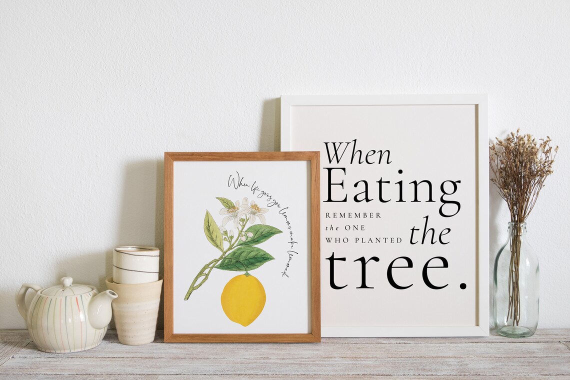 When Life Gives You Lemons Make Lemonade Kitchen Dining Wall Decor Kitchen Print Dining Wall Decor Bar Decor Lemons Print New Home - Image 3
