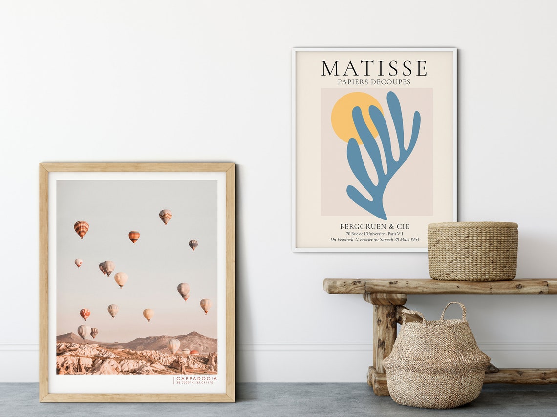 Matisse Blue Papiers Decoupes Cutout Sun Art Exhibition Print Poster - Image 4