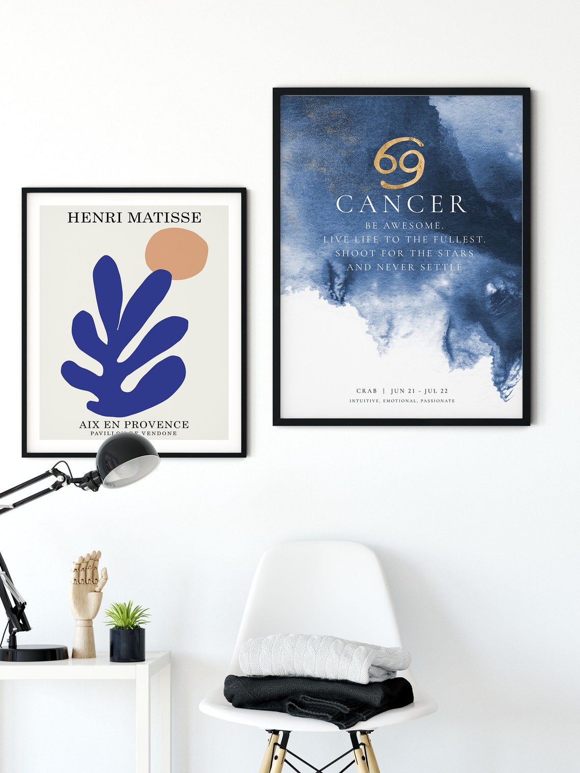 Cancer Zodiac Poster Cancer Constellation Print Room Decor Poster Birthday Gift Quote Zodiac Birth Month Star Sign Motto Horoscope Quote - Image 4