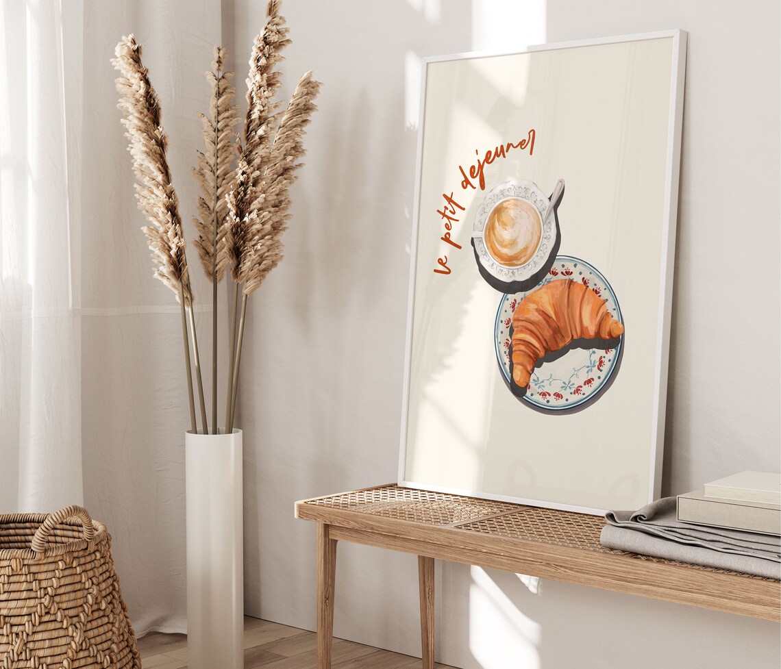 Petit Dejeuner Breakfast Poster, Retro Kitchen Art Print - Image 3