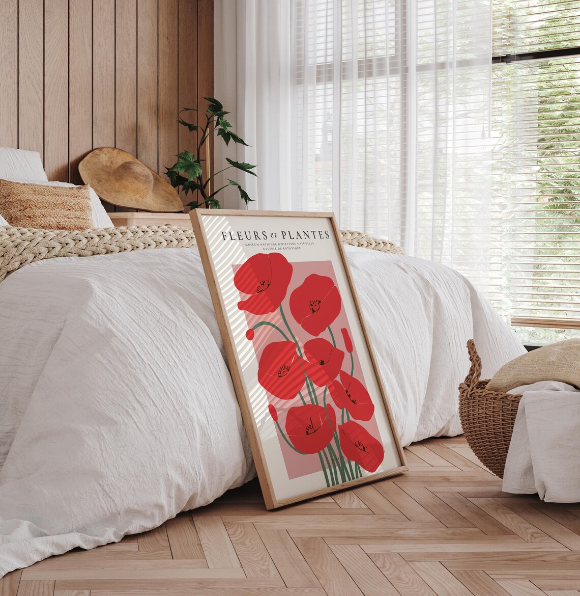 Poppy Poppies Vintage Botanical Art Print, Red Flowers - Image 3