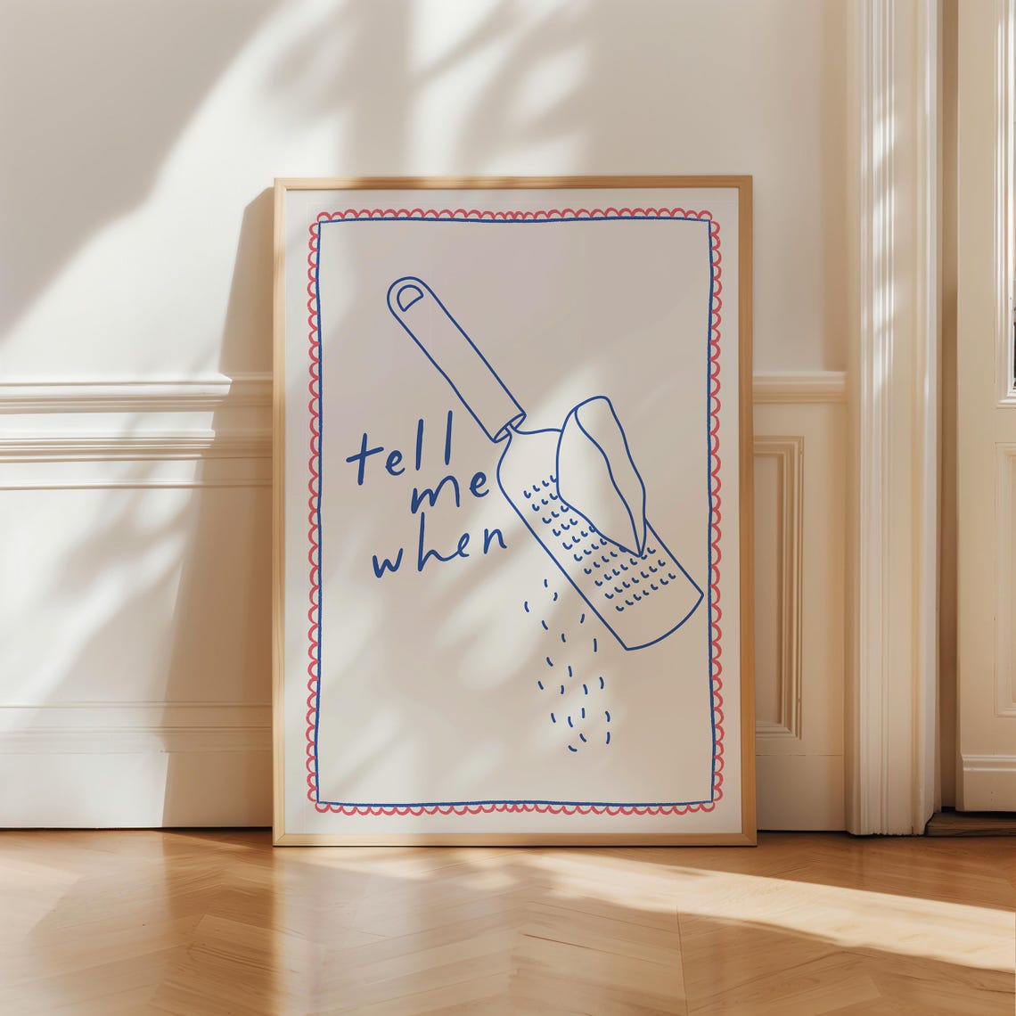 Tell Me When Cheese Aesthetic Kitchen Decor Cute Cooking Art Kitchen Minimalist Print Cheese Retro Art Print Kitchen Trendy Poster