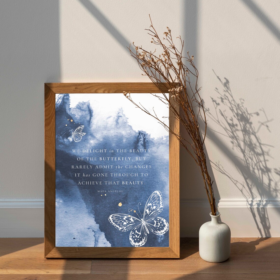 Maya Angelou Butterfly Quote, Inspirational Art Print - Image 5