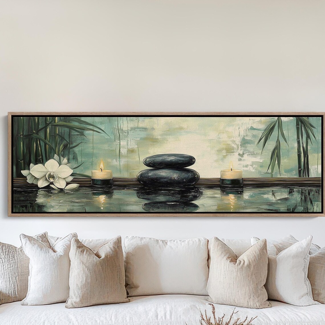 Zen Spa Stones And Bamboo, Tranquil Spa Ambiance