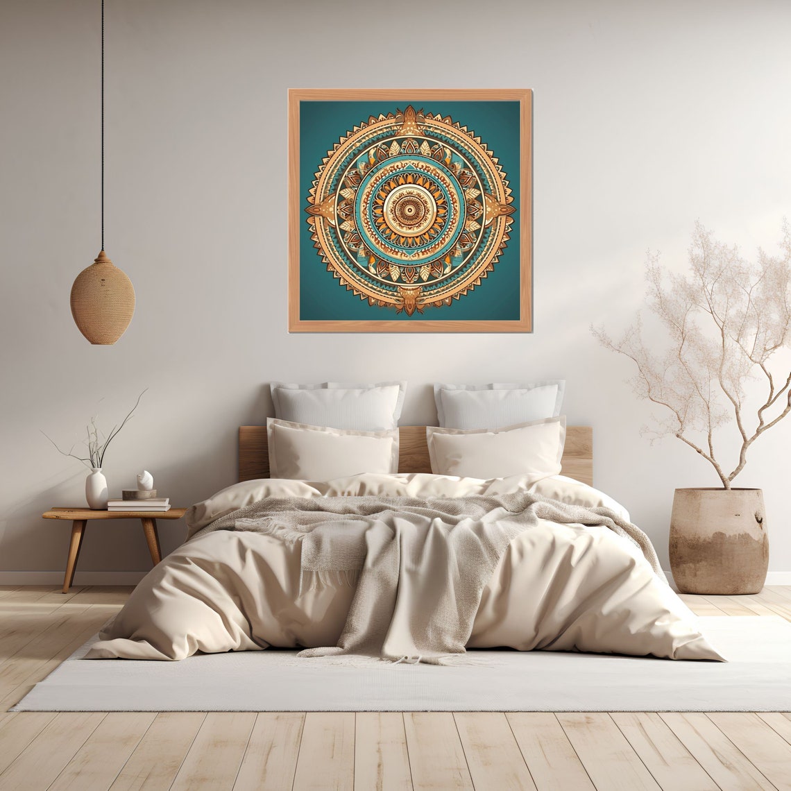 Mandala Indian Art Meditation Wall Art Spiritual Decoration Print Art Relaxing Yoga Esoteric Wall Print - Image 3