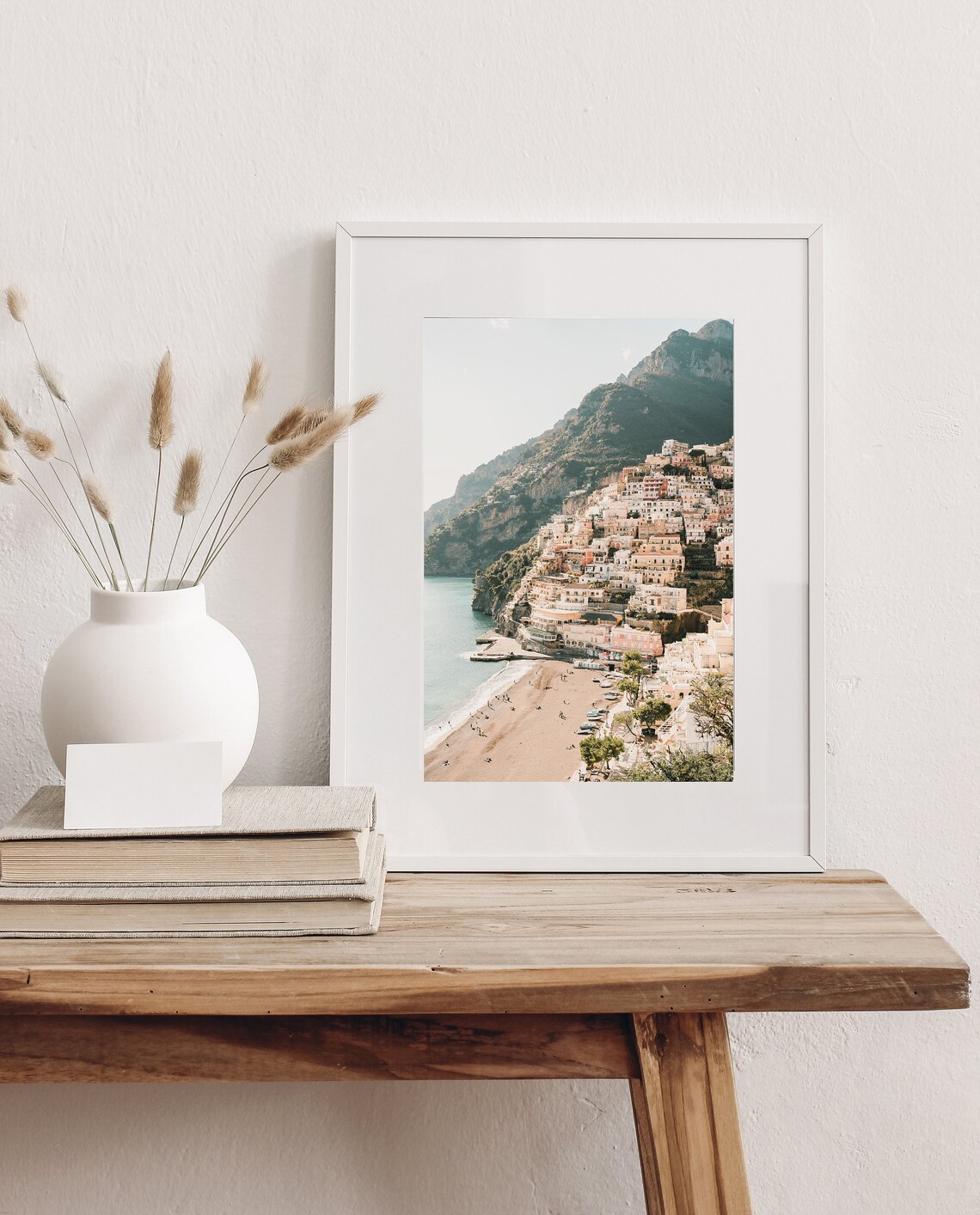 Positano Italy Travel Poster, Amalfi Coast Landscape - Image 3