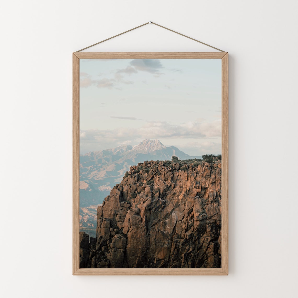 Four Peaks Arizona Rocky Cliff Desert Mountain Vista Travel Poster - Image 3