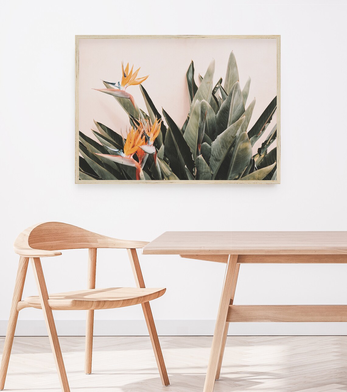 Floral Tropical Birds of Paradise Art Print - Image 3